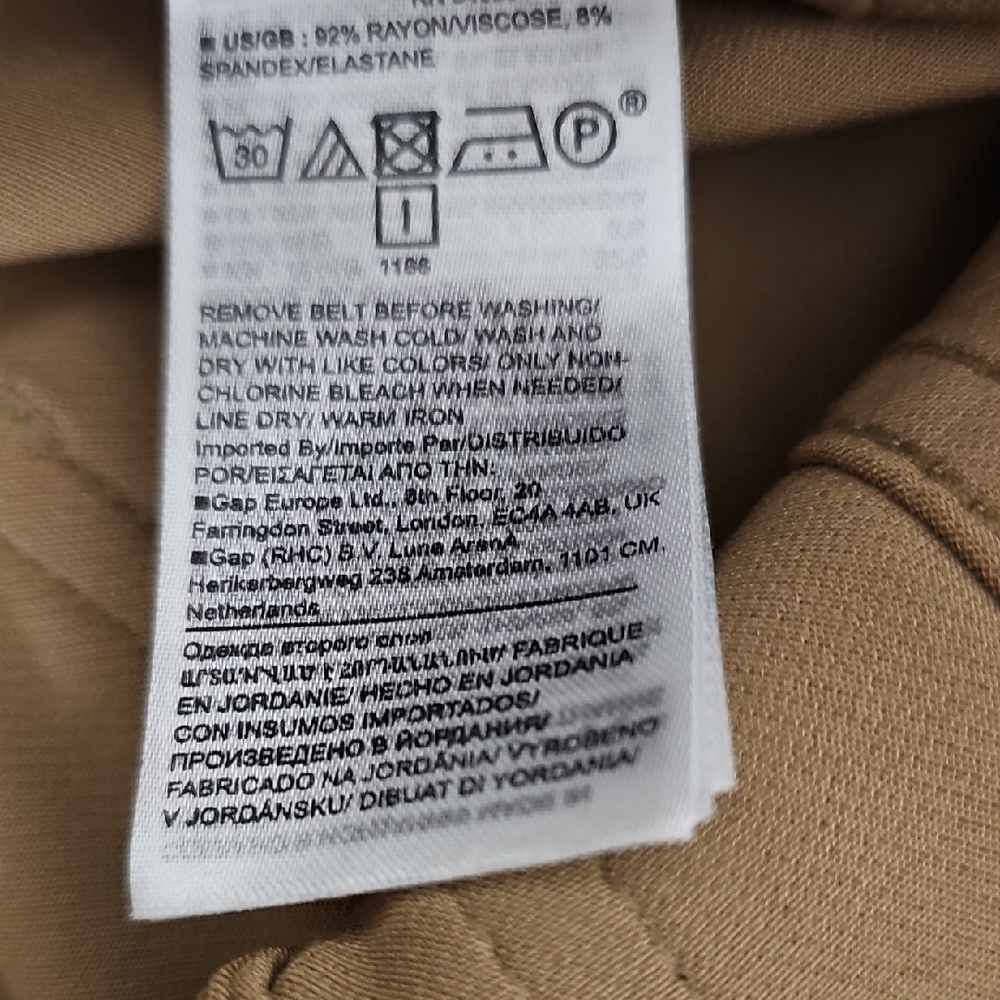 Banana Republic Tan Cargo Women's Pants with Relaxed Fit Size 10L - Picture 13 of 14